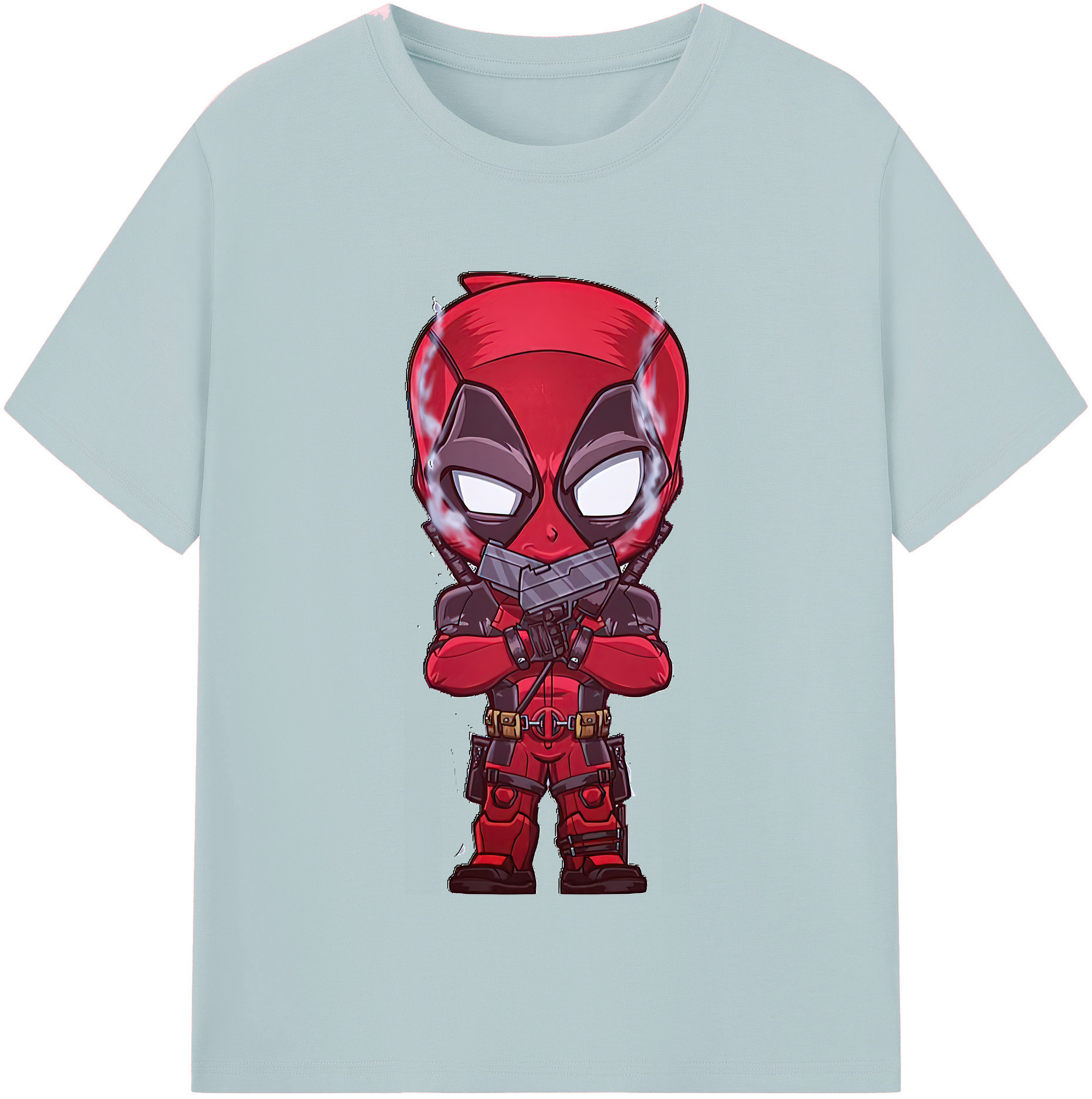 （画像用） Deadpool デッドプール 綿100％半袖Tシャツ（フロントプリント）